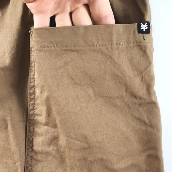 Zoo York Men's Knee Length Cotton Shorts Dark Tan Stretch Size Medium - Picture 5 of 13